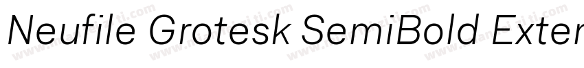 Neufile Grotesk SemiBold Extended字体转换